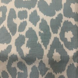 Blue and White Leopard Fabric for Curtains